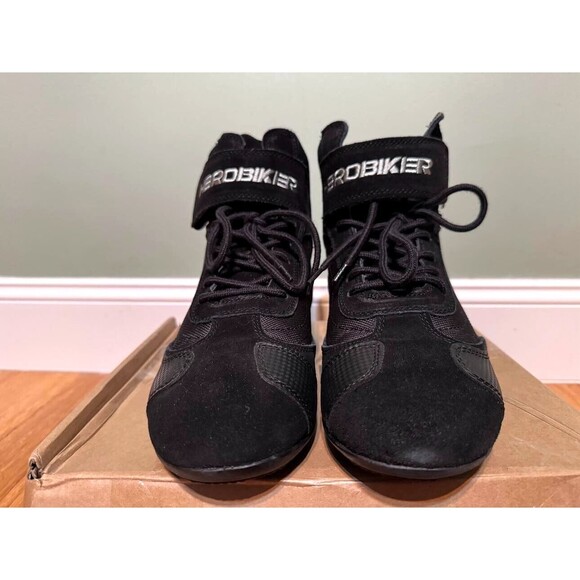 HEROBIKER Motorcycle Combat Boots Racing Hiking Outdoor Mid Ankle Shoes Size 11 - Picture 1 of 7